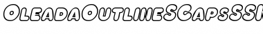 Download OleadaOutlineSCapsSSK BoldItalic Font Title Preview