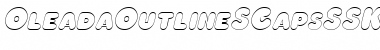 Download OleadaOutlineSCapsSSK Italic Font Title Preview