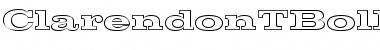 Download ClarendonTBolExpOu1 Regular Font Title Preview