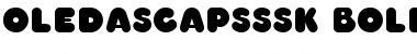 Download OledaSCapsSSK Bold Font Title Preview