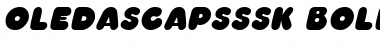 Download OledaSCapsSSK BoldItalic Font Title Preview