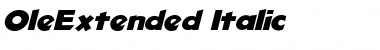 Download OleExtended Italic Font Title Preview