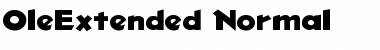 Download OleExtended Normal Font Title Preview