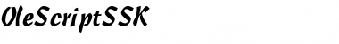Download OleScriptSSK Regular Font Title Preview