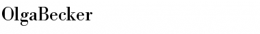 Download OlgaBecker Regular Font Title Preview