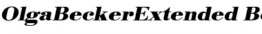 Download OlgaBeckerExtended Bold Italic Font Title Preview