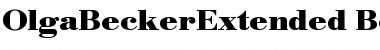 Download OlgaBeckerExtended Bold Font Title Preview