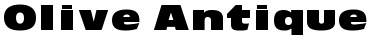 Download Olive Antique Black Extended Regular Font Title Preview