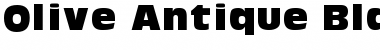 Download Olive Antique Black Regular Font Title Preview