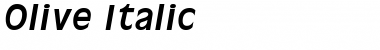 Download Olive Italic Font Title Preview