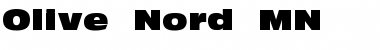 Download Olive Nord MN Regular Font Title Preview