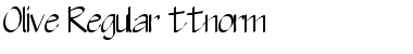 Download Olive Regular Font Title Preview