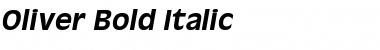 Download Oliver Bold Italic Font Title Preview