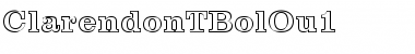 Download ClarendonTBolOu1 Regular Font Title Preview