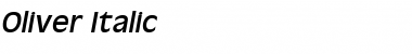 Download Oliver Italic Font Title Preview