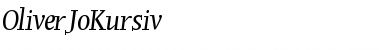 Download OliverJoKursiv Regular Font Title Preview