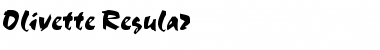 Download Olivette Regular Font Title Preview