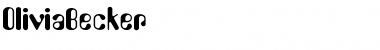 Download OliviaBecker Regular Font Title Preview