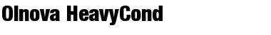 Download Olnova-HeavyCond Regular Font Title Preview