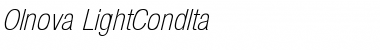 Download Olnova-LightCondIta Regular Font Title Preview