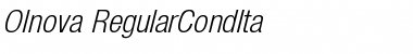 Download Olnova-RegularCondIta Regular Font Title Preview