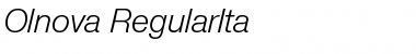 Download Olnova-RegularIta Regular Font Title Preview