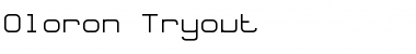 Download Oloron Tryout Regular Font Title Preview