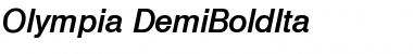 Download Olympia-DemiBoldIta Regular Font Title Preview