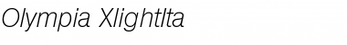 Download Olympia-XlightIta Regular Font Title Preview