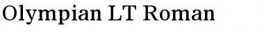 Download Olympian LT Regular Font Title Preview