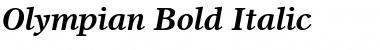 Download Olympian BoldItalic Font Title Preview