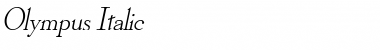 Download Olympus Italic Font Title Preview