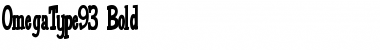 Download OmegaType93 Bold Font Title Preview