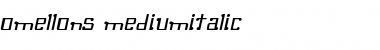 Download Omellons MediumItalic Font Title Preview