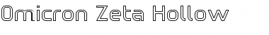 Download Omicron Zeta Hollow Regular Font Title Preview