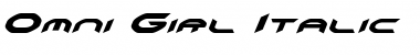 Download Omni Girl Italic Italic Font Title Preview