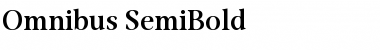 Download Omnibus SemiBold Regular Font Title Preview