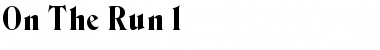 Download On The Run 1 Regular Font Title Preview