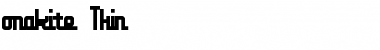 Download onakite Thin Font Title Preview