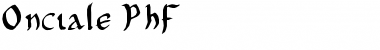 Download Onciale PhF Regular Font Title Preview
