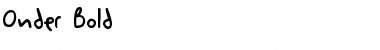 Download Onder Bold Font Title Preview