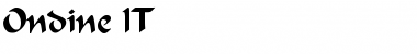 Download Ondine Regular Font Title Preview
