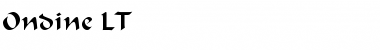 Download Ondine LT Regular Font Title Preview