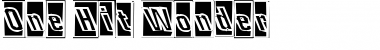 Download One Hit Wonder Regular Font Title Preview