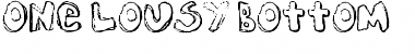 Download One Lousy Bottom Regular Font Title Preview