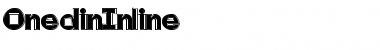 Download OnedinInline Regular Font Title Preview