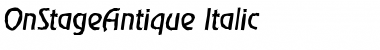 Download OnStageAntique Italic Font Title Preview