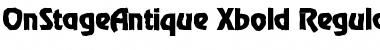 Download OnStageAntique-Xbold Regular Font Title Preview