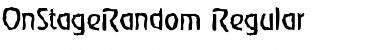 Download OnStageRandom Regular Font Title Preview