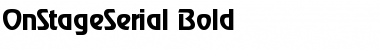 Download OnStageSerial Bold Font Title Preview